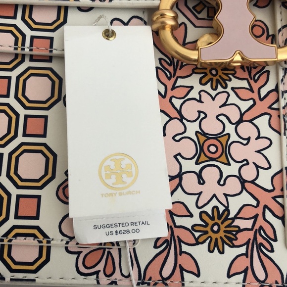 Tory Burch Gemini Link Hicks Garden Shoulder Bag - Picture 11 of 13
